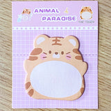 memo memos sticky note notes pad cute kawaii animal animals paradise bear bears frog frogs rabbit rabbits bunny chick chicks pig pigs penguin penguins tiger tigers cat cats kitty uk stationery shop store supplies planner addict bargain cheap