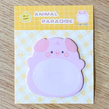 memo memos sticky note notes pad cute kawaii animal animals paradise bear bears frog frogs rabbit rabbits bunny chick chicks pig pigs penguin penguins tiger tigers cat cats kitty uk stationery shop store supplies planner addict bargain cheap