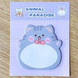 memo memos sticky note notes pad cute kawaii animal animals paradise bear bears frog frogs rabbit rabbits bunny chick chicks pig pigs penguin penguins tiger tigers cat cats kitty uk stationery shop store supplies planner addict bargain cheap