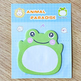memo memos sticky note notes pad cute kawaii animal animals paradise bear bears frog frogs rabbit rabbits bunny chick chicks pig pigs penguin penguins tiger tigers cat cats kitty uk stationery shop store supplies planner addict bargain cheap