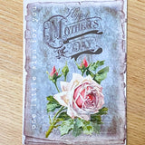 mother mother's day mothering sunday card cards postcard postcards greetings post card uk cute kawaii floral rose roses pretty sticker stickers seals envelopes kraft vintage style retro victorian antique bargain hydrangea blue pink red purple lilac stationery shop store