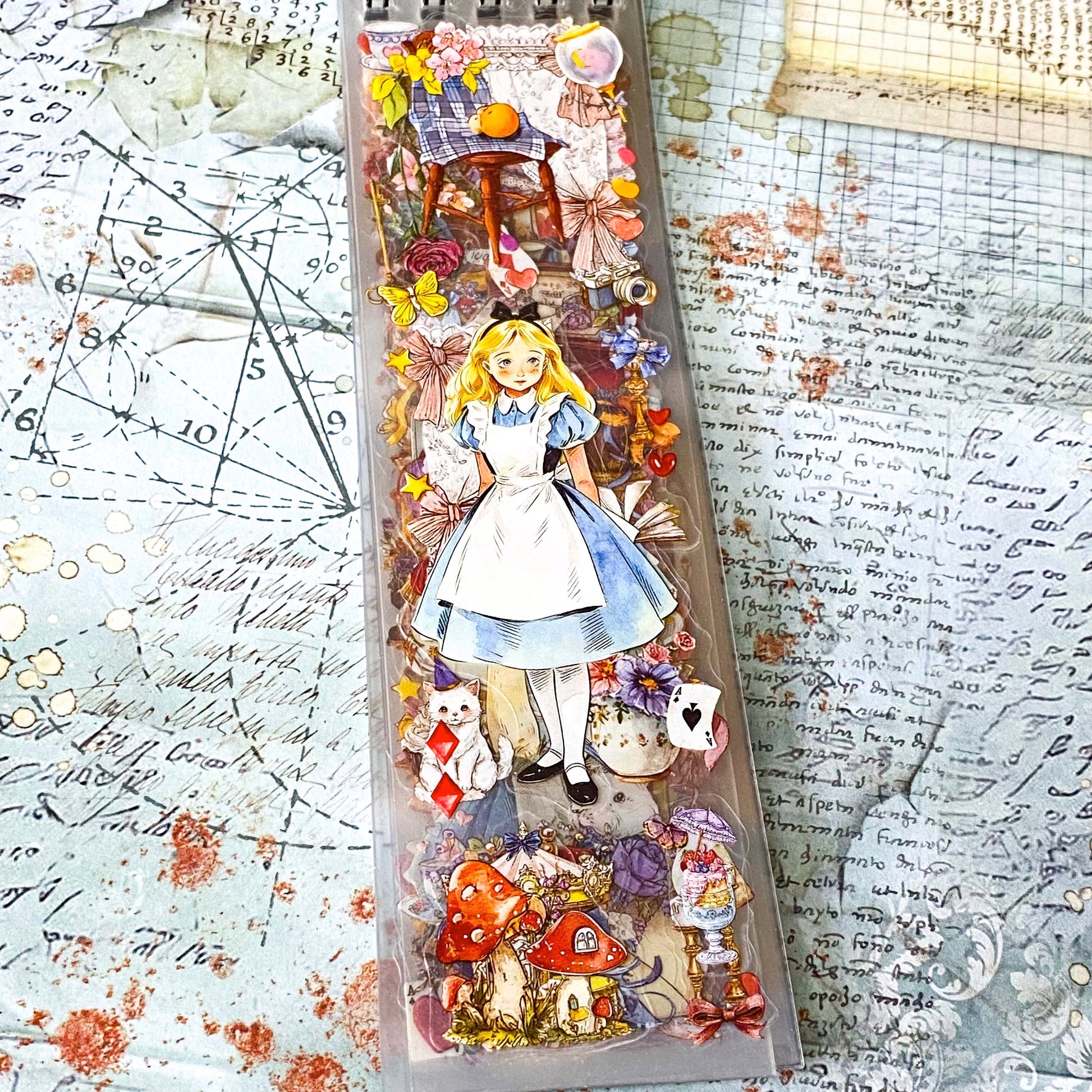 long narrow alice sticker sheets for journaling and scrapbooking