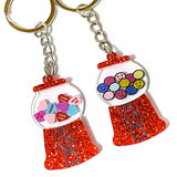 bargain keyring key ring rings chain clip clips charms bag charm reduced pocket money gift gifts uk cute kawaii cheap present metal acrylic balloon dog dogs animal