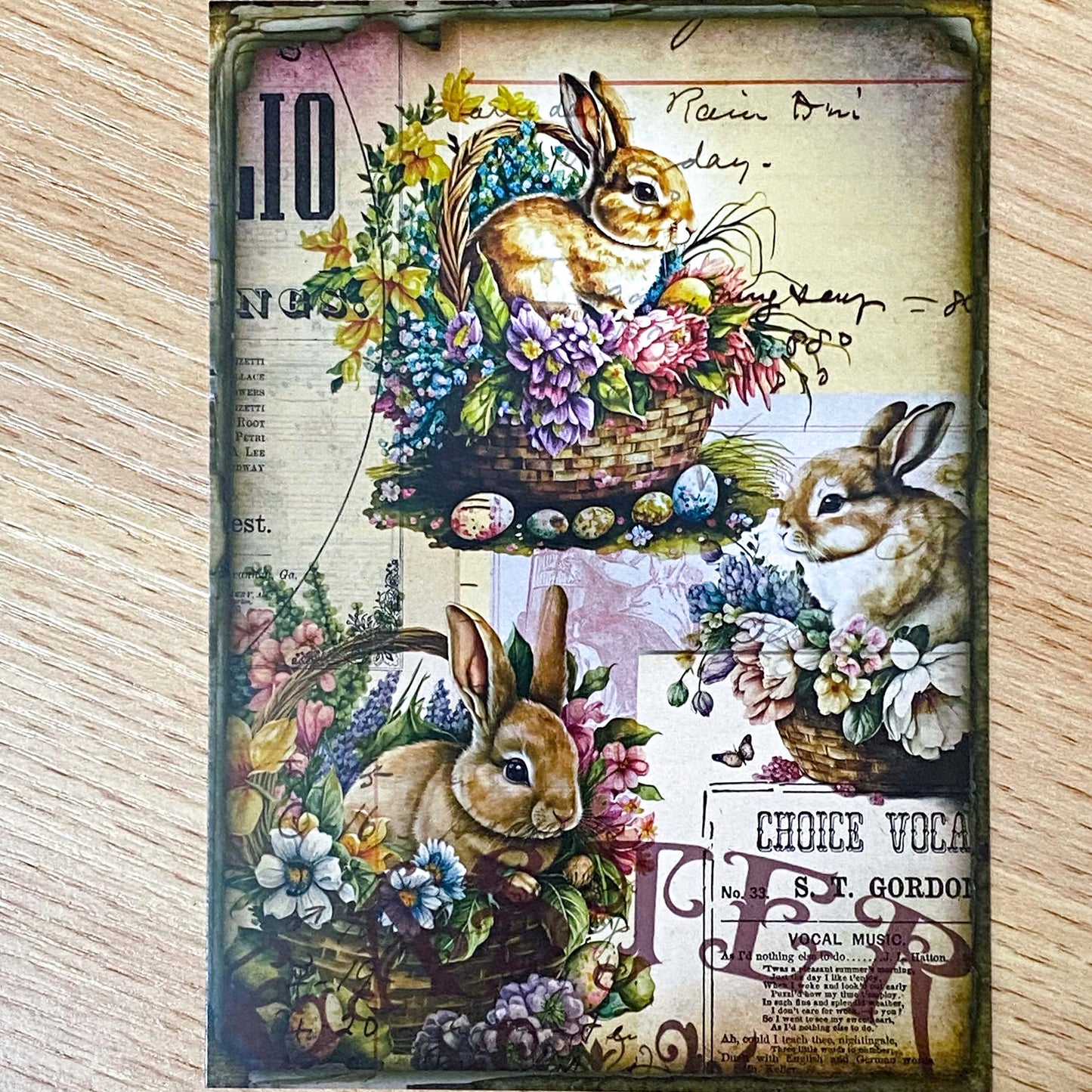 easter bunny bunnies rabbit rabbits card cards greeting greetings happy postcard postcards sticker stickers seal cute kawaii globe dome domes basket baskets spring victorian vintage retro scrapbook old style uk stationery shop store
