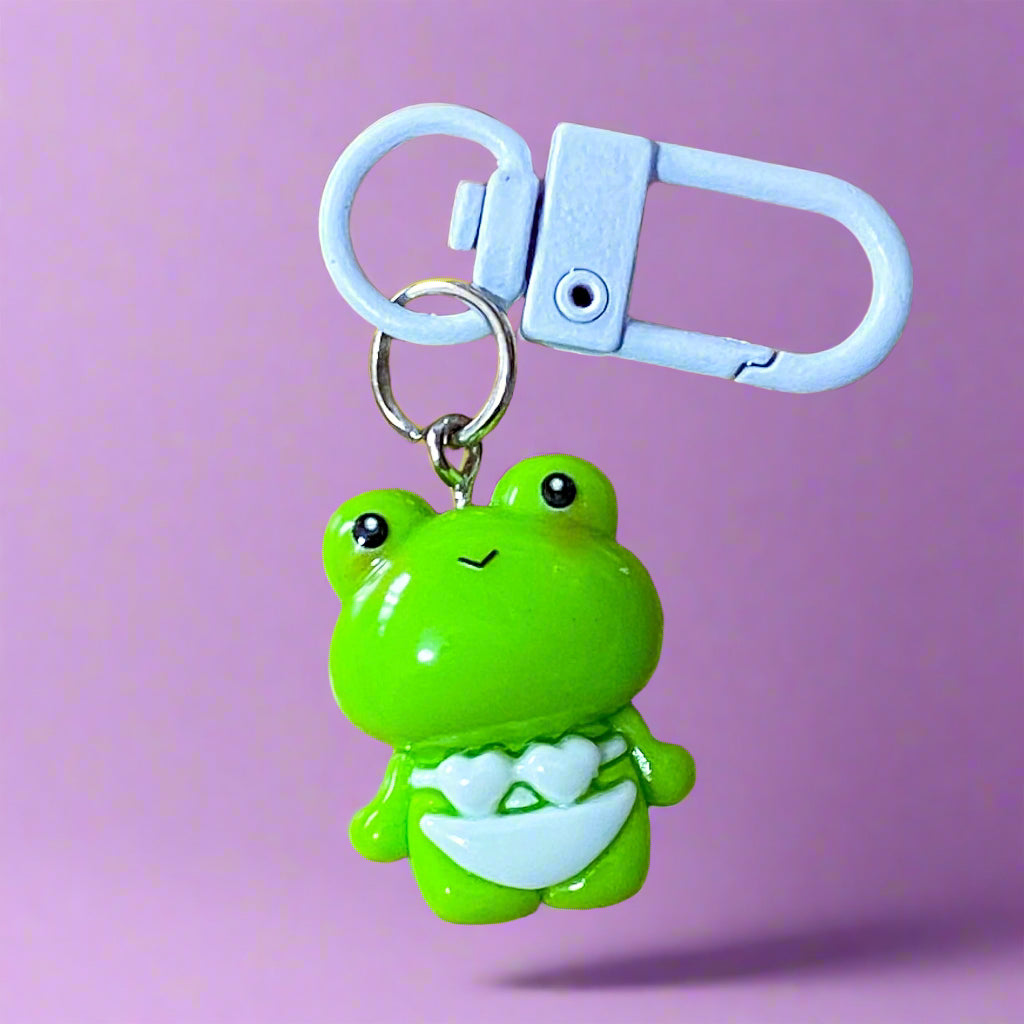cute kawaii animal clip clips bag charm charms white metal keyring key chain fox elephant cat raccoon bear panda frog mouse sheep ram cow gift gifts shop store 