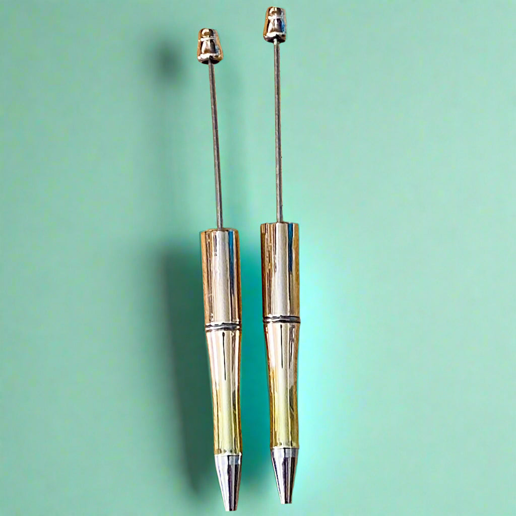 OMBRE METALLIC PEN BASE Blank for Build Your Own Pens Black Ballpoint Ink