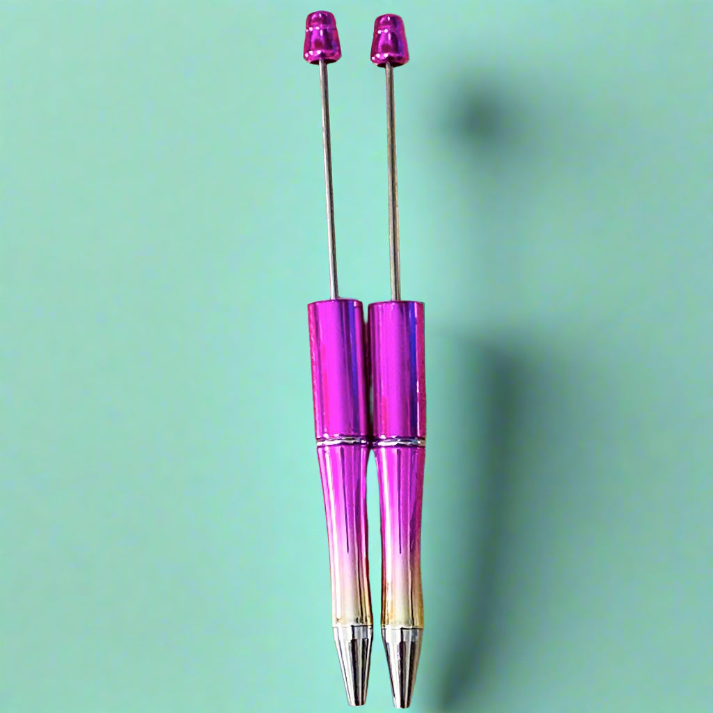 OMBRE METALLIC PEN BASE Blank for Build Your Own Pens Black Ballpoint Ink