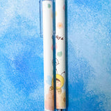 bee bees honey girl cute kawaii yellow lemon white pen pens click top slim slimline black ink gel gels fineline fine line uk stationery shop store gift gifts orange cream spring springtime summer