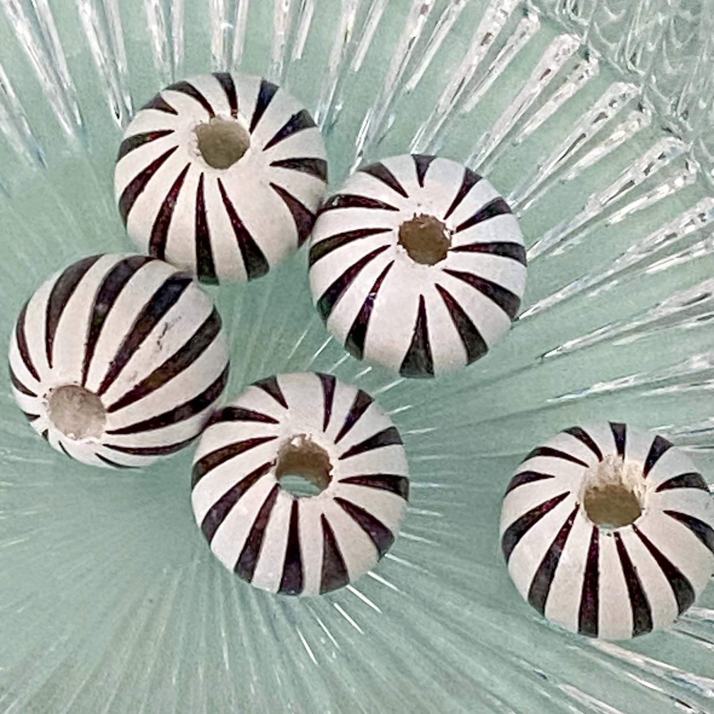 halloween spooky large jumbo big 15mm 16mm wooden wood bead beads orange black white spiders web pumpkin striped stripy patterned plain natural large hole cute kawaii craft supplies shop store jewellery making crafts beading beaded pen pens make your own