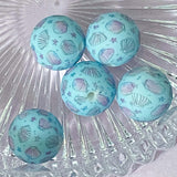 silicone round soft bead beads 15mm 16mm patterned plain turquoise lilac purple grey blue uk cute kawaii craft supplies shop store pretty beaded pen pens jewellery making floral flower flowers marble pearl pearlescent