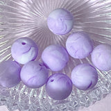 silicone round soft bead beads 15mm 16mm patterned plain turquoise lilac purple grey blue uk cute kawaii craft supplies shop store pretty beaded pen pens jewellery making floral flower flowers marble pearl pearlescent