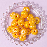ab iridescent orange pumpkin pumpkins bead beads large big jumbo 16mm pretty uk craft supplies shop store shimmery lustre jewellery making halloween spooky autumn