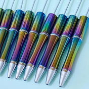 dark rainbow ombre metallic deep colours colourful pen blank base for build your own beaded pens uk cute kawaii craft supplies shop store stationery gift gifts beautiful vibrant vivid black ballpoint pen ink biro
