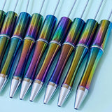 dark rainbow ombre metallic deep colours colourful pen blank base for build your own beaded pens uk cute kawaii craft supplies shop store stationery gift gifts beautiful vibrant vivid black ballpoint pen ink biro