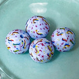 pale light blue and lilac purple turquoise unicorn unicorns silicone bead beads chunky large big jumbo 15mm 37mm uk cute kawaii craft supplies shops store crafts make your own beaded pen pens jewellery fun pretty