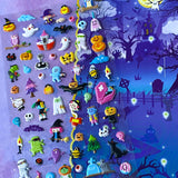 spooky cute puffy sticker stickers pack big large jumbo planner supplies stationery store shop uk cute kawaii pumpkin ghost bat monster spider haunted house witch owl mummy graveyard kids fun gift