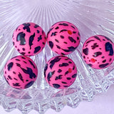 MAGENTA BEAR Cute Jumbo Silicone Beads 15mm & 30mm