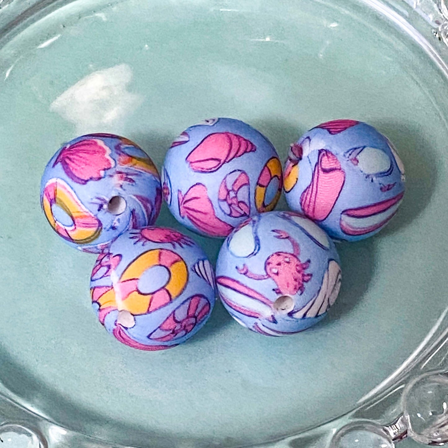 pink teal turquoise cerise hot turtle sea ocean shell shells seashell silicone bead beads uk cute kawaii jewellery making beaded pen pens make your own soft jumbo big large bead 15mm 30mm craft supplies shop store