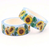 10m floral flower flowers cat cats kitty purple lilac sunflower avocado avocados pink green washi tape tapes long uk cute kawaii craft supplies stationery shop store planner addict pretty tapes