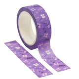 10m floral flower flowers cat cats kitty purple lilac sunflower avocado avocados pink green washi tape tapes long uk cute kawaii craft supplies stationery shop store planner addict pretty tapes