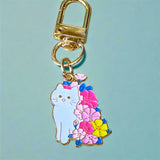 cute animal animals enamel metal gold tine clip clips key keyring keychain bag charm charms turtle white cat dog puppy kitten hedgehog fox uk stationery gift gifts shop store pretty fun bargain present floral flowers blossom spring