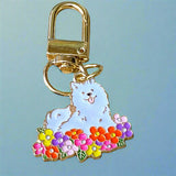 cute animal animals enamel metal gold tine clip clips key keyring keychain bag charm charms turtle white cat dog puppy kitten hedgehog fox uk stationery gift gifts shop store pretty fun bargain present floral flowers blossom spring