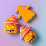 candy coloured resin pastel pumpkin pumpkins witch witches skull skulls ghost ghosts bat bats orange purple pink resin resins flatback flat back fb fbs flatbacks embellishment craft supplies shop store chunky large big 