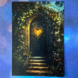 ENCHANTED POSTCARD Magical House In The Woods