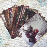 little red riding hood and the wolf paper pack vintage fairytale ephemera woodland jornaling paper set uk
