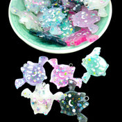 HALF PRICE Happy Bat Resin Charm 39mm Now 6 colours!