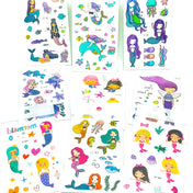 mermaid temporary tattoo tattoos sheet cute mermaids stationery kids gift gifts uk