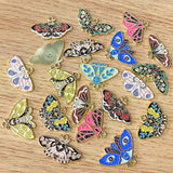 moth butterfly moths butterflies enamel charm charms pendant pendants gold tone metal craft supplies uk cute kawaii shop store