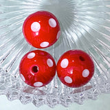Extra Large Acrylic Beads 20mm Christmas Colours