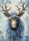 winter wintry snow snowy frost ice cold animal animals postcard postcards cards post card uk cute kawaii stationery supplies shop store blue deer moose fox arctic seal seals bear polar bears bunny rabbit rabbits hare owl owls deer leopard penguin raccoon