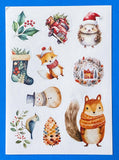 STARRY SKY FESTIVE POSTCARD & Stickers