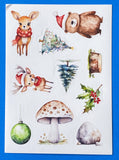STARRY SKY FESTIVE POSTCARD & Stickers
