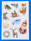 STARRY SKY FESTIVE POSTCARD & Stickers