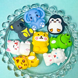 chunky silicone bead beads jumbo large big for build your own making beaded pen pens uk cute kawaii frog frogs elephant elephants koala bear bears koalas penguin penguins blue green grey stationery craft supplies shop store lamb white cat yellow kitty tiger 