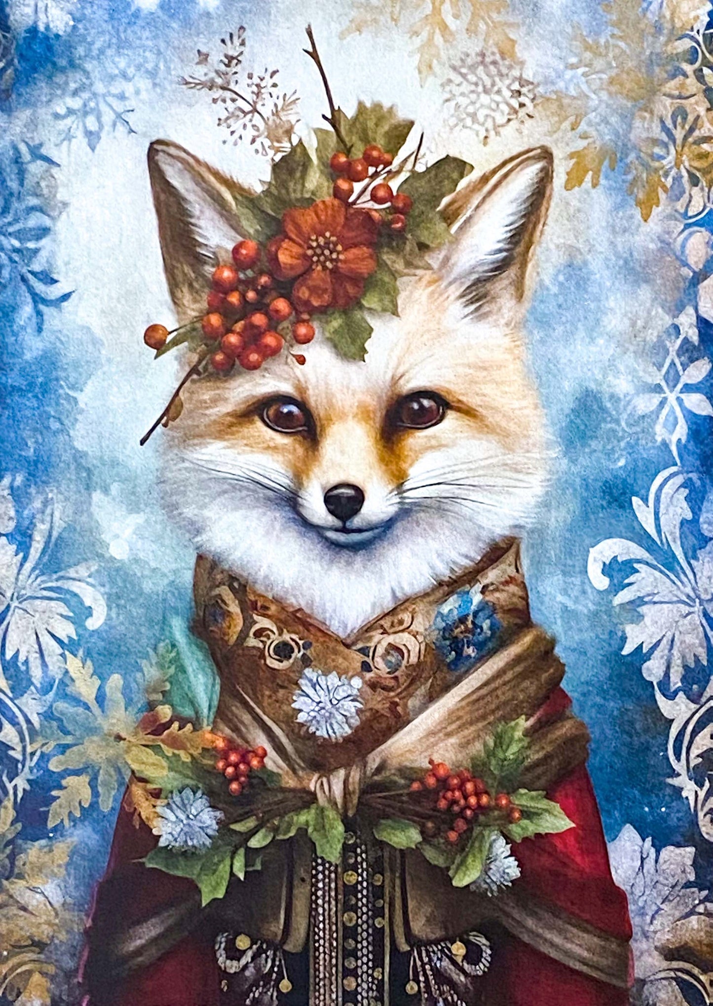 STARRY SKY FESTIVE POSTCARD & Stickers