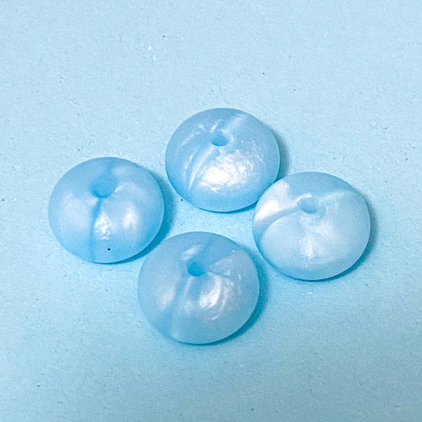 CHUNKY SILICONE BEAD BEANS SPACER DISC 15mm x 8mm MARBLE & PEARLY x 2