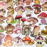mushroom mushrooms sticker stickers laptop large big brown red cute kawaii set pack 10 uk stationery shop store gift gifts toadstool fungi