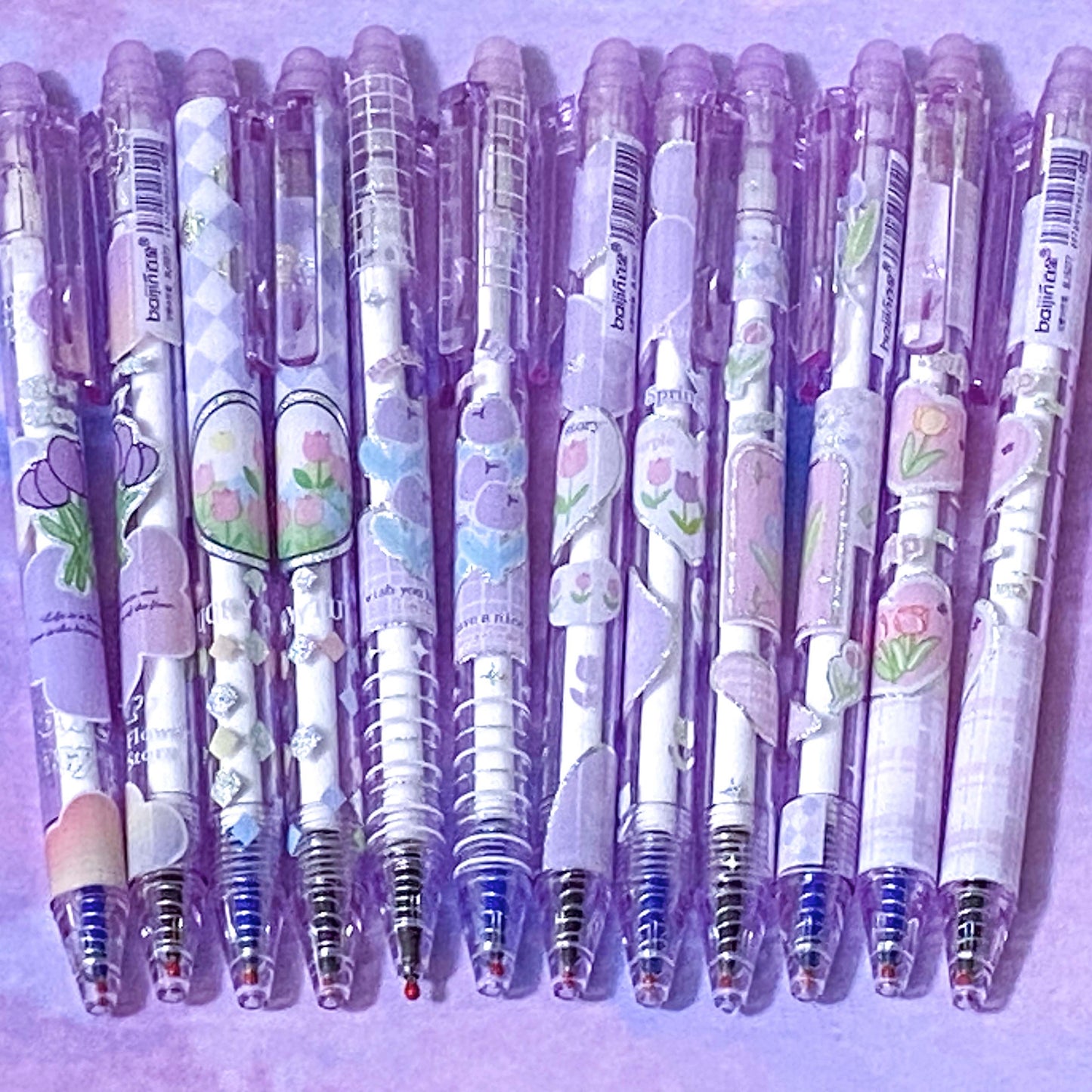 Special Price! TULIP GARDEN Erasable Fine Line Pen -Blue Ink