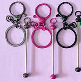 build your own keyring key ring chain keychains blank blanks base for beaded gift gifts shop metal make your own build cute kawaii jewellery findings uk shop store craft supplies blue green gold rose gunmetal grey silver purple magenta pink yellow creative