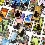 black cat cats stained glass window windows clear plastic pet sticker stickers laptop stationery pack set cute kawaii uk planner addict pretty kitty kittens rainbow colours