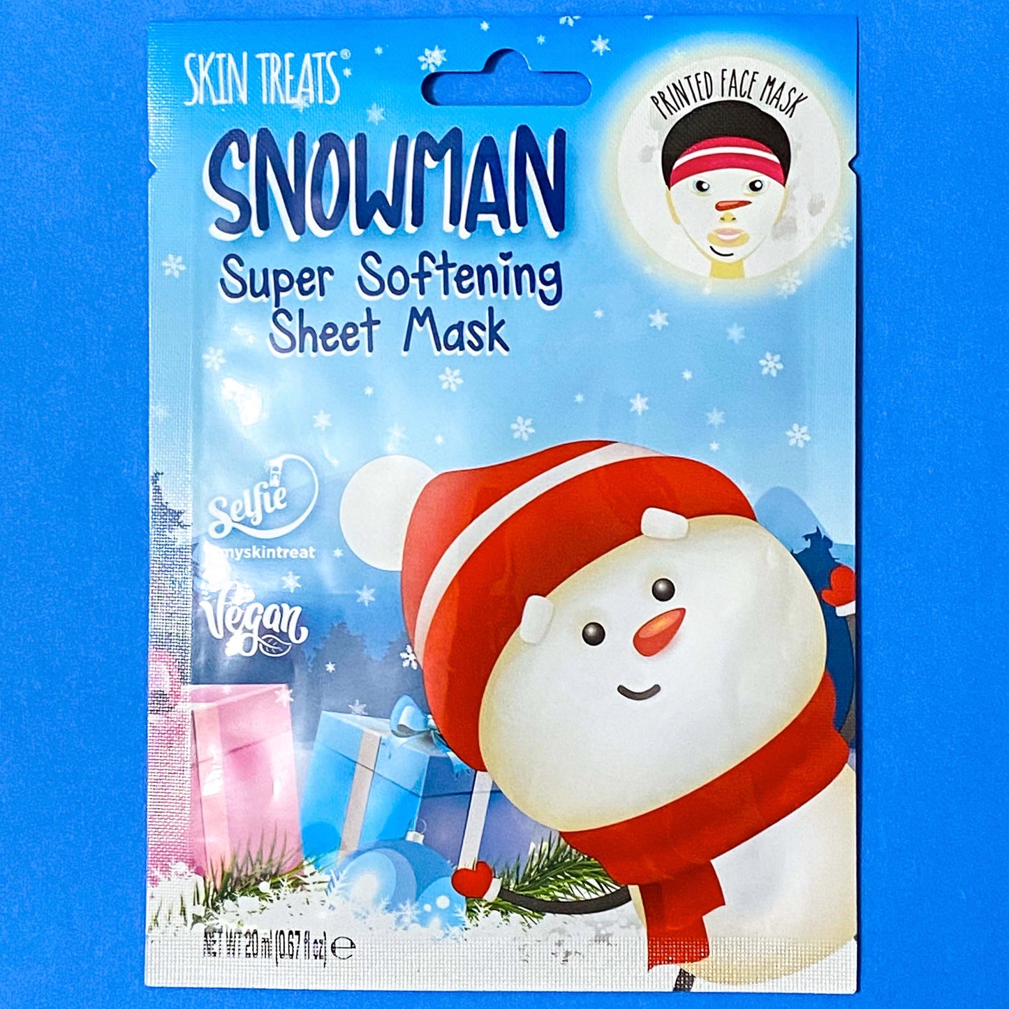 face mask masks sheet printed moisturising nourishing hydrating hydrogel glitter snowman snowmen mrs claus santa mr father christmas festive gift gifts beauty uk cute kawaii milk collagen pack packs soothing shop store stocking filler fillers fun kids her