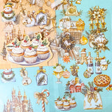 christmas festive large sticker stickers 6 sheet sheets pretty stationery shop store uk planner supplies addict red beige cream blue pink theme pet clear plastic pack