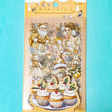 christmas festive large sticker stickers 6 sheet sheets pretty stationery shop store uk planner supplies addict red beige cream blue pink theme pet clear plastic pack