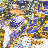 midnight window stickers glowing cosy room sticker pack night garden windows aesthetic clear journaling stickers magical night scenes