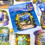 midnight window stickers glowing cosy room sticker pack night garden windows aesthetic clear journaling stickers magical night scenes