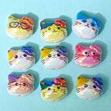 jumbo large big chunky iridescent lustre ab shimmery acrylic bead beads 23mm make your own beaded pen pens jewellery cute kawaii craft supplies shop store colourful pretty